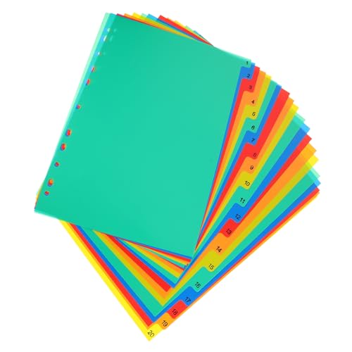 ARTIBETTER 20 Stück Datei getrennte Innenseiten Ordnertrenner Indexseitenteiler Veranstalter Ordner-Indexteiler Bindemitteltrenner Notebook-Tab-Teiler Trennwände für Aktenordner Buchteiler pp ARTIBETTER 20 Stück Datei getrennte Innenseiten Ordnertrenner Indexseitenteiler Veranstalter Ordner-Indexteiler Bindemitteltrenner Notebook-Tab-Teiler Trennwände für Aktenordner Buchteiler pp von Artibetter