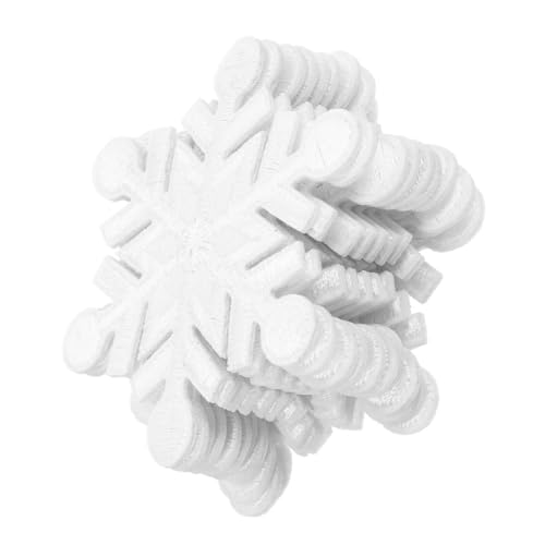 ARTIBETTER 20 Stück Dekorative Aufnäher Schneeflocken Aufnäher Weihnachts Aufnäher Weihnachts Schneeflocken Stickmuster Feiertags Aufnäher Zum Aufbügeln Weihnachts Hirschgesicht von Artibetter