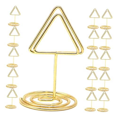 ARTIBETTER 20 Stück Dreieckiger Memohalter Hochzeit Thanksgiving-tischkarten Inhaber Der Tischnummer Tischnummernschilder Tischbildhalter Lebensmitteletiketten Für Party Golden Eisen ARTIBETTER 20 Stück Dreieckiger Memohalter Hochzeit Thanksgiving-tischkarten Inhaber Der Tischnummer Tischnummernschilder Tischbildhalter Lebensmitteletiketten Für Party Golden Eisen von Artibetter