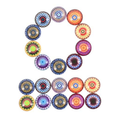ARTIBETTER 20 Stück Gem Glaspatch Material DIY-Bastel-Cabochons zur Schmuckherstellung Handwerk für DIY-Steine-Patch Basteln Sie DIY-Steinflicken DIY Steinpflaster Glasmurmeln von Artibetter