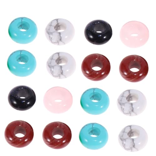 ARTIBETTER 20 Stück Große Lochperlen Natürlichem Diy Zubehör für Armbänder und Schmuckherstellung Bunte Lose Perlen Durchmesser Loch von Artibetter