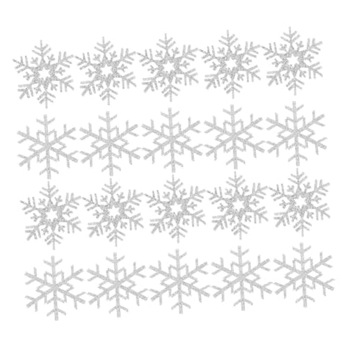 ARTIBETTER 20 Stück Handgefertigte Haar Accessoires Materialien Zum Aufnähen Basteln Mini Dekorationen Themenstickerei Schneeverzierung Winter Applikation Silbertuch ARTIBETTER 20 Stück Handgefertigte Haar Accessoires Materialien Zum Aufnähen Basteln Mini Dekorationen Themenstickerei Schneeverzierung Winter Applikation Silbertuch von Artibetter