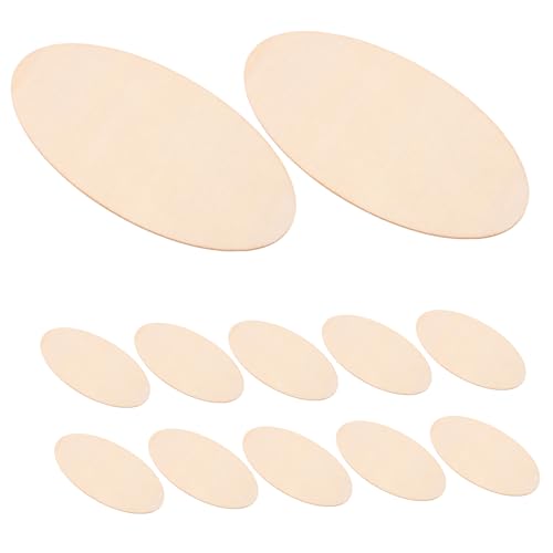 ARTIBETTER 20 Stück Holzausschnittscheiben Holzovale zum Basteln Ovale Holzscheiben kleine Holzscheiben zum Basteln Holzausschnitte Holzspäne holzhandwerk hölzern Beige von Artibetter