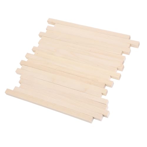 ARTIBETTER 20 Stück Holzleisten Zum Basteln Bastelstöcke Aus Holz Quadratische Holzdübel Holzstreifen Holzdübel Zum Basteln Dübelstangen Holzstäbchen Quadratische Dübel Farbrührstäbchen Beige ARTIBETTER 20 Stück Holzleisten Zum Basteln Bastelstöcke Aus Holz Quadratische Holzdübel Holzstreifen Holzdübel Zum Basteln Dübelstangen Holzstäbchen Quadratische Dübel Farbrührstäbchen Beige von Artibetter
