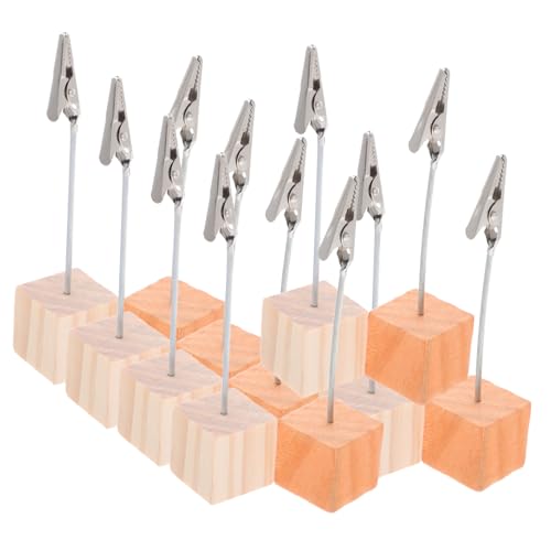 ARTIBETTER 20 Stück Notizhalter aus Naturholz mit Metallklammern Rustikale Tischkartenhalter Fotoklammern und Memo Clips für Büro Hochzeit und Partydekoration ARTIBETTER 20 Stück Notizhalter aus Naturholz mit Metallklammern Rustikale Tischkartenhalter Fotoklammern und Memo Clips für Büro Hochzeit und Partydekoration von Artibetter