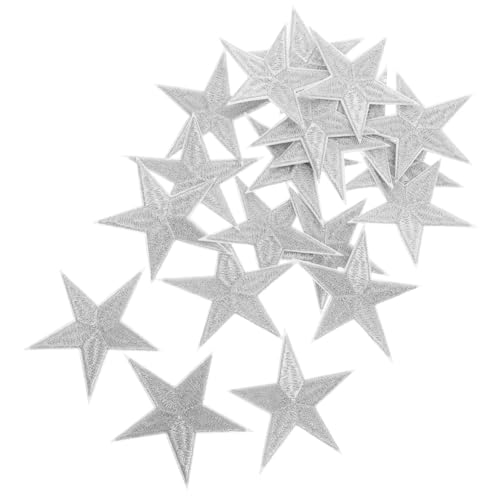 ARTIBETTER 20 Stück Stern Aufnäher zum Aufbügeln Bestickte Silberne Stern-patches Dekorative Applikationen zum Aufnähen für Kleidung Jacken DIY Bastelprojekte ARTIBETTER 20 Stück Stern Aufnäher zum Aufbügeln Bestickte Silberne Stern-patches Dekorative Applikationen zum Aufnähen für Kleidung Jacken DIY Bastelprojekte von Artibetter