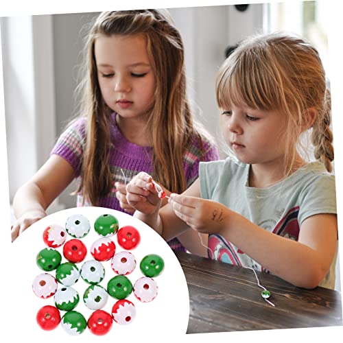 ARTIBETTER 20 Stück Teiliges Bunte Holzperlen Weihnachts DIY Perlen für Schmuckherstellung Handgefertigte Holzperlen für Anhänger und Armbänder Langlebig Farbecht Vielseitige Weihnachtsdeko ARTIBETTER 20 Stück Teiliges Bunte Holzperlen Weihnachts DIY Perlen für Schmuckherstellung Handgefertigte Holzperlen für Anhänger und Armbänder Langlebig Farbecht Vielseitige Weihnachtsdeko von Artibetter