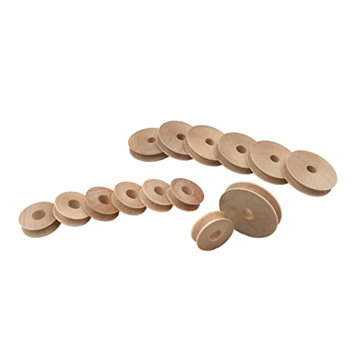 ARTIBETTER 20 Stück Teiliges Holzräder für Diy Modellautos Runde Kleine Bastelräder Hochwertigem Holz für Kreative Projekte und Spielzeugzubehör von Artibetter