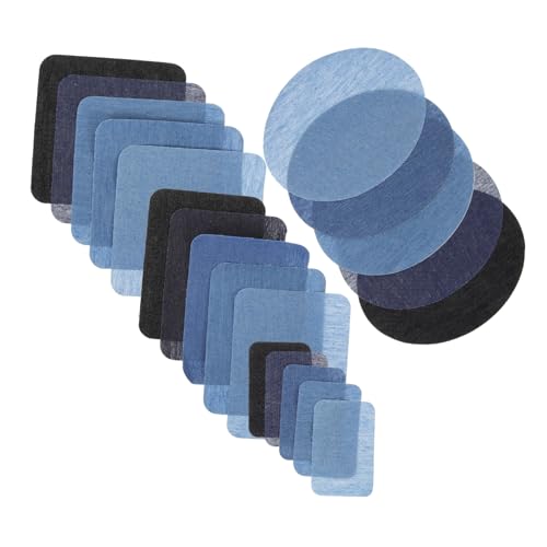 ARTIBETTER 20 Stück Teiliges Jeans Flicken Selbstklebende Denim Patches und Farben für Schnelle Reparaturen von Jeans Shirts und Stoffen ARTIBETTER 20 Stück Teiliges Jeans Flicken Selbstklebende Denim Patches und Farben für Schnelle Reparaturen von Jeans Shirts und Stoffen von Artibetter