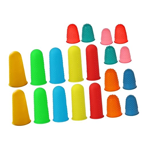 ARTIBETTER 20 Stück Teiliges Silikon Fingerabdeckungen Wiederverwendbare Fingerschutz für Vielseitige Anwendungen Elastisch und Rutschfest für Zuhause und Büro von Artibetter