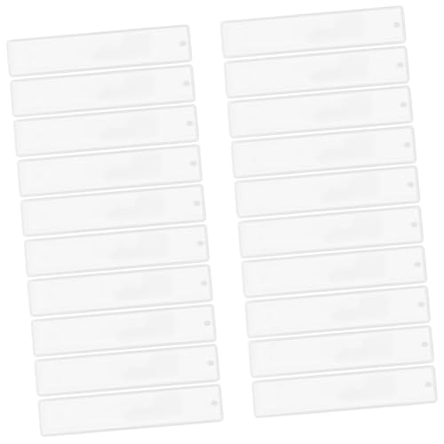 ARTIBETTER 20 Stück Teiliges Silikon-lesezeichen-formset Rechteckige Flexible Gießform für Epoxidharz DIY Resin Casting Lesezeichen Langlebige Silikonform für Künstlerisches Basteln Zuhause von Artibetter