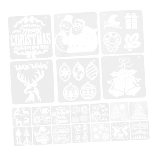 ARTIBETTER 20 Stück Teiliges Weihnachts Schablonen für Malerei Wiederverwendbare Schablonen für Kreative Projekte Geeignet für Diy Dekorationen ARTIBETTER 20 Stück Teiliges Weihnachts Schablonen für Malerei Wiederverwendbare Schablonen für Kreative Projekte Geeignet für Diy Dekorationen von Artibetter