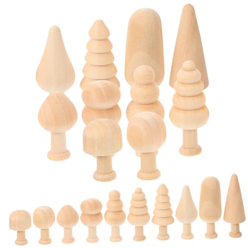 ARTIBETTER 20 Stück Unbearbeitete Mini Holz Bäume zum Basteln Diy Holzfiguren zum Bemalen Dekoration für Feste und Kreative Projekte ARTIBETTER 20 Stück Unbearbeitete Mini Holz Bäume zum Basteln Diy Holzfiguren zum Bemalen Dekoration für Feste und Kreative Projekte von Artibetter