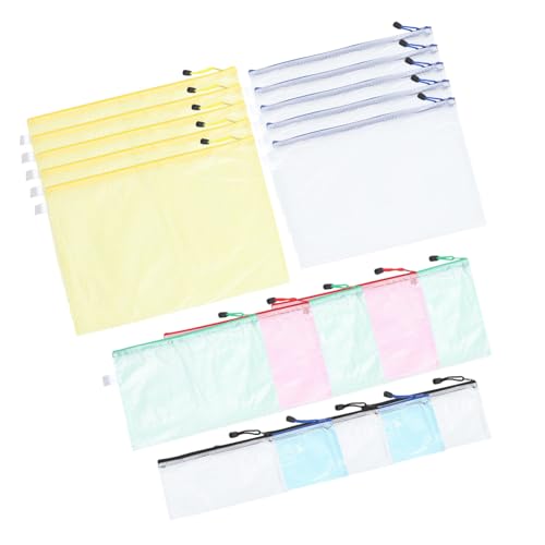 ARTIBETTER 20 Stück Zipper Ordner Transparente Wiederverwendbare Dokumententaschen für Lehrer und Büroangestellte Großes für Aufbewahrung von Unterlagen Fotos und Karten ARTIBETTER 20 Stück Zipper Ordner Transparente Wiederverwendbare Dokumententaschen für Lehrer und Büroangestellte Großes für Aufbewahrung von Unterlagen Fotos und Karten von Artibetter