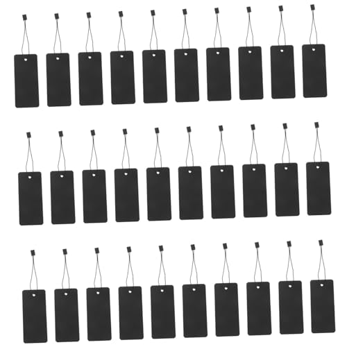 ARTIBETTER 200 Satz Etikettenkartenset Für Kleidungsetiketten Schlüssel Einzelhandel Etiketten-tags Leere Beschriftungsschilder Unbesaitet Individuelle Kleidungsetiketten Hängend Papier Black von Artibetter