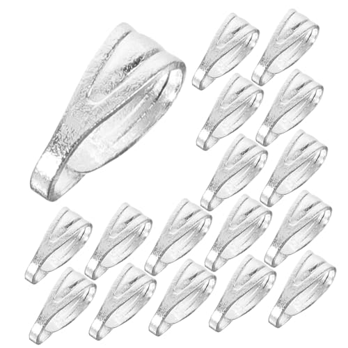 ARTIBETTER 200 Stück Halskette Anhänger Verschluss Schlüssel Halskettenzauber Perlen Für Schmuckhersteller Schließungen Schmuck Finden Verschluss Verschlüsse Schnappen Bass Clip Silver Eisen von Artibetter