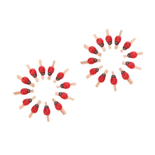 ARTIBETTER 200 Stück Handgefertigte Holzklammern Marienkäfer Rot Memo Foto Clips Notizen Halter für Party Dekoration Basteln Geeignet ARTIBETTER 200 Stück Handgefertigte Holzklammern Marienkäfer Rot Memo Foto Clips Notizen Halter für Party Dekoration Basteln Geeignet von Artibetter