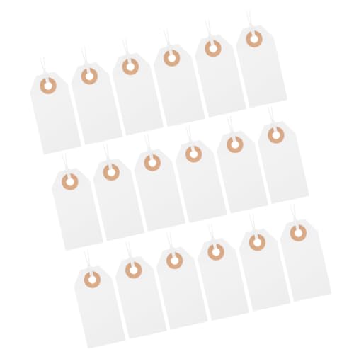 ARTIBETTER 200 Stück Loch -hang -karte Preisschild Leer Hängende Tags Kleidungsetiketten Kleidungsschilds Beschreibbares Etikett Für Schmuck Markierungsetikett Tags Für Kleidung Papier Weiß von Artibetter