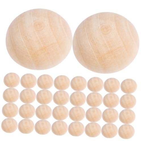ARTIBETTER 200 Stück Natürliche Halbe Holzperlen Ungeschliffen Diy Bastelzubehör für Armbänder Dekorationen und Projekte Holzperlen Naturfarbe ARTIBETTER 200 Stück Natürliche Halbe Holzperlen Ungeschliffen Diy Bastelzubehör für Armbänder Dekorationen und Projekte Holzperlen Naturfarbe von Artibetter