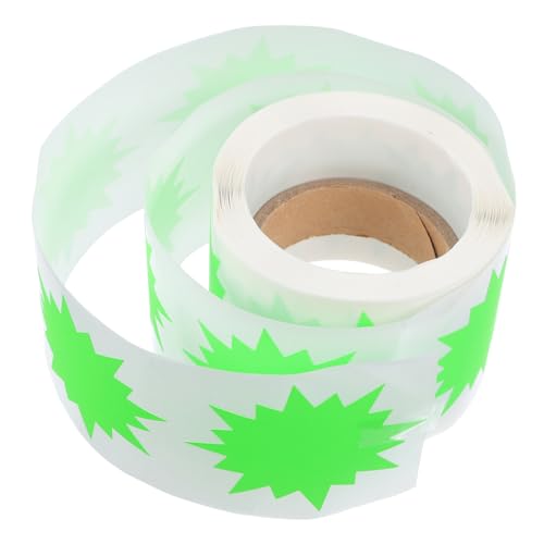 ARTIBETTER 200 Stück Preisschilder Schilder Flohmarktaufkleber Fluoreszierendes Preisschild Preisschildaufkleber Preisetiketten Aufkleber Preisschilder Aufkleber Hellgrün Selbstklebendes von Artibetter