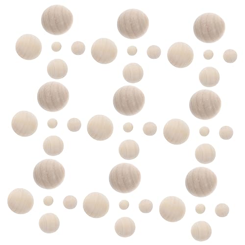 ARTIBETTER 200 Stück Runde Holzkugeln ohne Bohrung Unbehandelte Holzperlen für Diy Bastelprojekte Größenvielfalt für Dekoration Miniaturen und Gestaltungen von Artibetter