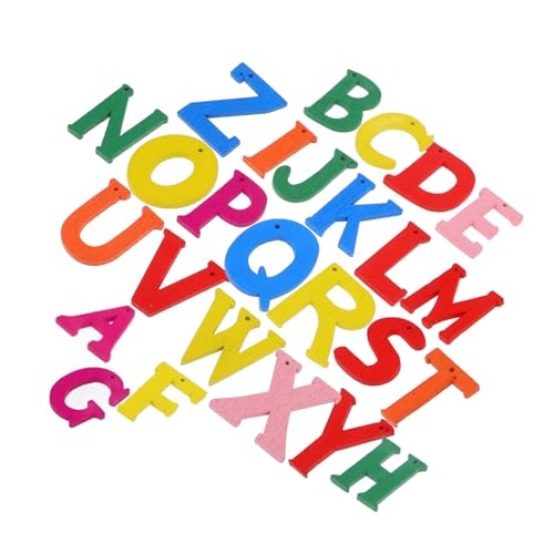 ARTIBETTER 200 Stück Teiliges Kleine Bunte Holzbuchstaben für Basteln und Dekoration Stabile Holzbuchstaben für DIY Scrapbooking Lernprojekte und Wohnraumgestaltung von Artibetter