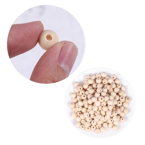 ARTIBETTER 200 Stück Unvollendete Holzperlen in Naturfarbe Runde Bastelperlen für Diy Schmuck Holzlose Perlen für Projekte und Kettengestaltung ARTIBETTER 200 Stück Unvollendete Holzperlen in Naturfarbe Runde Bastelperlen für Diy Schmuck Holzlose Perlen für Projekte und Kettengestaltung von Artibetter