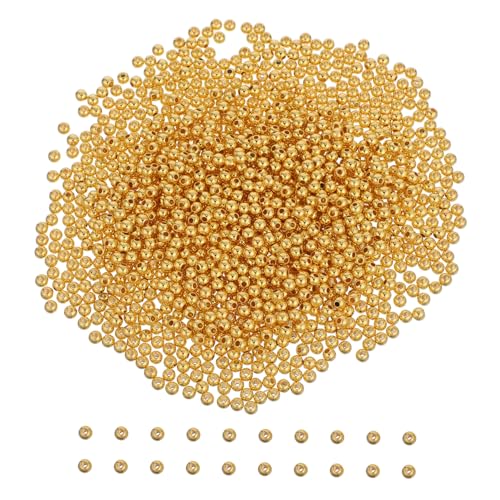 ARTIBETTER 2000 Stück Vergoldete Armbandperlen Runde Lose Abstandsperlen Runde Perlen Perlenabstandshalter Für Armbänder Abstandshalter Lose Perlen Abstandshalter Schmuckperlen ARTIBETTER 2000 Stück Vergoldete Armbandperlen Runde Lose Abstandsperlen Runde Perlen Perlenabstandshalter Für Armbänder Abstandshalter Lose Perlen Abstandshalter Schmuckperlen von Artibetter