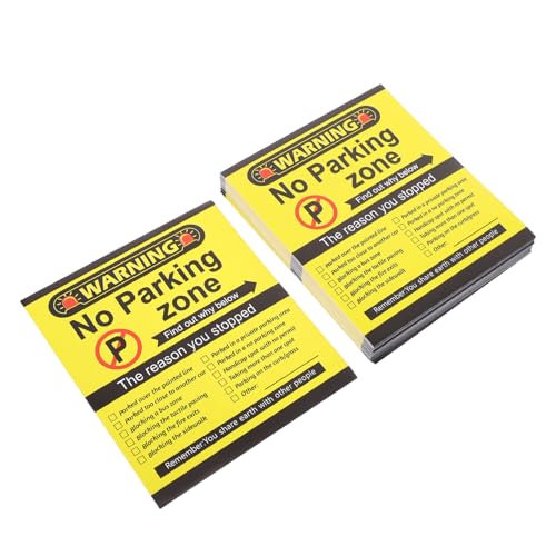 ARTIBETTER 200Blätter Parkverbotsaufkleber für Fahrzeuge Selbstklebende Sticker Humorvolle Botschaften Vielfältige Einsatzmöglichkeiten für Wohngebiete und Plätze von Artibetter