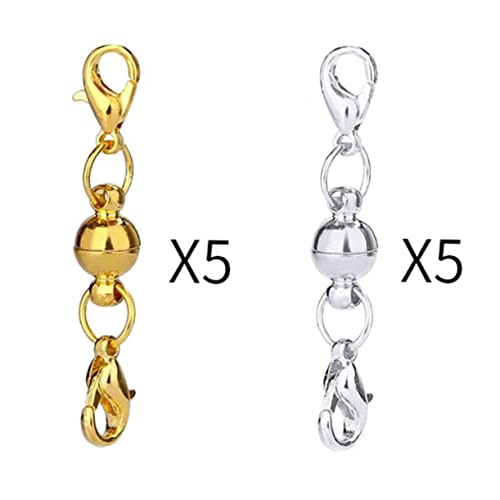 ARTIBETTER 20Stücke Magnetverschlüsse Rundball Design Magnetschnallen für Armbänder Starke und Sichere Schmuckverschlüsse Silber von Artibetter