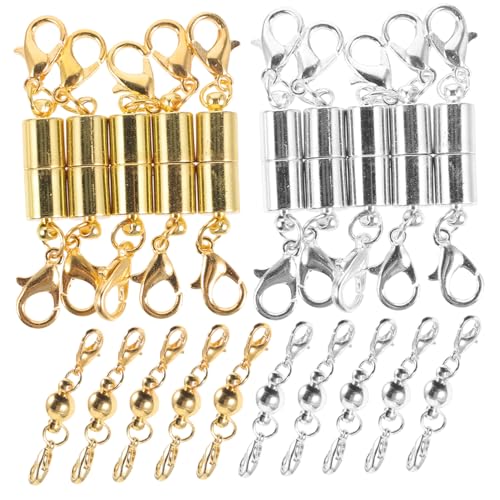ARTIBETTER 20Stücke Magnetverschlüsse für Schmuck DIY Armbänder Magnetische Verschlüsse zur Schmuckherstellung Einfache Montage und Demontage von Artibetter