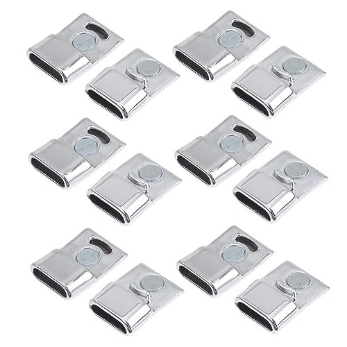 ARTIBETTER 20Stücke Magnetverschluss Silber Schmuckverschluss für DIY Armband und Ketten für Kordel und Lederschmuck Sicher und Einfach zu Verwenden Perfekter Halt von Artibetter