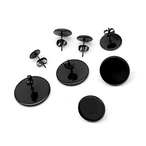 ARTIBETTER 20Stücke Ohrstecker Basis DIY Schmuckzubehör Schwarz Ohrringe Bastelset mit Korkunterlage und Ohrstopper für Ohrring Herstellung Runde Ohrstecker für Frauen ARTIBETTER 20Stücke Ohrstecker Basis DIY Schmuckzubehör Schwarz Ohrringe Bastelset mit Korkunterlage und Ohrstopper für Ohrring Herstellung Runde Ohrstecker für Frauen von Artibetter