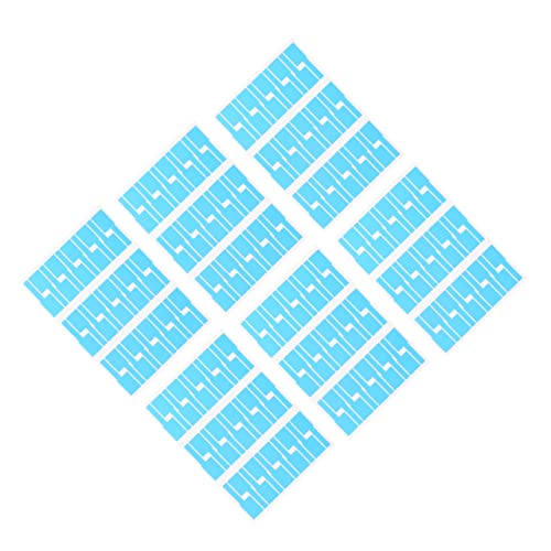 ARTIBETTER 20Stücke Selbstklebende Kabelaufkleber P Form für Kabelidentifikation Blau für Büro Zuhause Schule und Reißfest von Artibetter