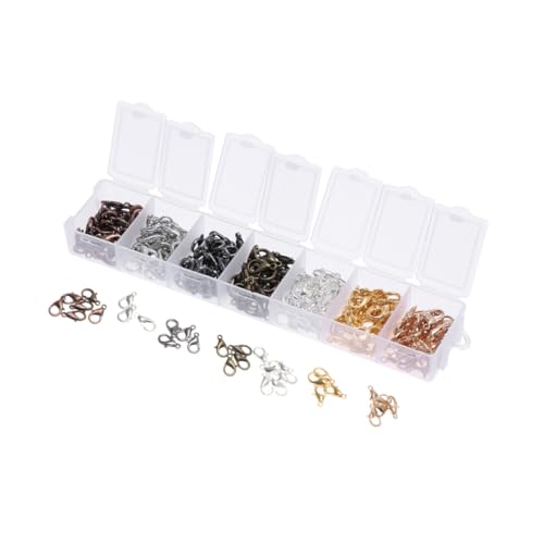ARTIBETTER 210 Stück Karabinerschnallen Kombination Schmuck Drehbar Metall Karabinerverschlüsse Karabiner Klemmverschlüsse Für Schmuck Karabiner Federverschluss Haken von Artibetter