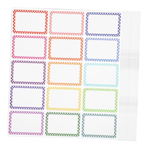 ARTIBETTER 23 Bögen Namensschild Aufkleber Namensschild Etiketten Namensschild Aufkleber Farbige Namensschilder Namensschilder Für Das Klassenzimmer Bleistift Namensschilder von Artibetter