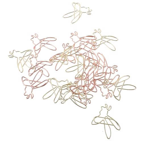 ARTIBETTER 24 Stück Bienenförmige Büroklammern aus Kleine Aktenklammern für Dokumente Vielseitige Paperclips Gold und Roségold für Schule und Büro von Artibetter