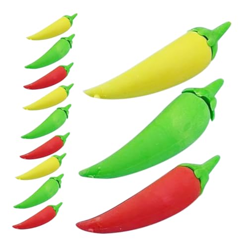 ARTIBETTER 24 Stück Paprika Radiergummis Gemüse Radiergummis Mini Paprika Belohnungen Fürs Klassenzimmer Künstliches Gemüse Chili Pfeffer Tafelaufsatz Obst Party Gastgeschenke von Artibetter