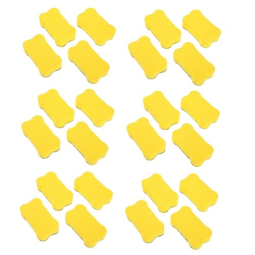 ARTIBETTER 24 Stück Whiteboard-radierer Trocken Abwischbare Radiergummis Kalender-whiteboard Magnetischer Whiteboard -radiergummi Groß Trocken Löschen Planke Eva-filztuch Yellow von Artibetter