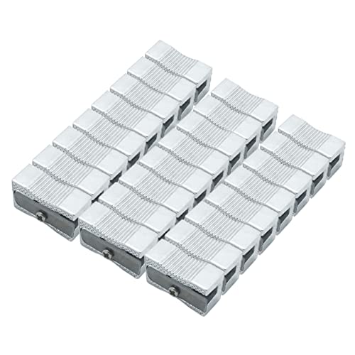 ARTIBETTER 24Stücke Teiliges Aluminium Bleistiftschärfer Einloch Anspitzer für Künstler Schule Büro und Zuhause Einstellbare Spitze Effektives Schärfen Silberfarben für Buntstifte ARTIBETTER 24Stücke Teiliges Aluminium Bleistiftschärfer Einloch Anspitzer für Künstler Schule Büro und Zuhause Einstellbare Spitze Effektives Schärfen Silberfarben für Buntstifte von Artibetter