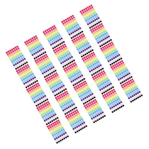 ARTIBETTER 25 Blatt Klebepunkte Selbstklebende Farbcodierungs für Kategorisieren und Markieren für Büro Zuhause und Diy Projekte von Artibetter