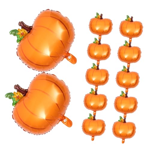 ARTIBETTER 25 Stück Aufblasbare Kürbiskballons Herbstballon Folie Kürbiskballons Thanksgiving Day Luftballons Thanksgiving-luftballons-dekor Festival-ballon-requisite Aluminiumfolie von Artibetter