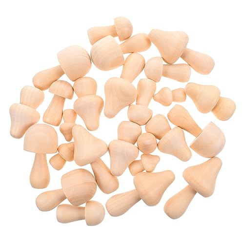 ARTIBETTER 25 Stück Teiliges Mini Holzpilz Bemalt Fein Gearbeitete Pilz Dekorationen für Diy Mikrolandschaften Garten und Wohnraumdeko Kleine Handgefertigte Holzpilze Vielseitig Einsetzbar von Artibetter