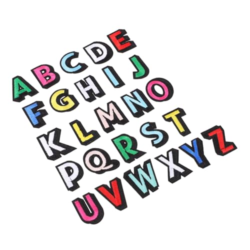 ARTIBETTER 26 Stück Buntes Brief Patch Stickerei Alphabet-Buchstaben-Patches Abzeichen geformt Flicken für Kleidung Kleiderflicken aufbügeln Flecken Buchstaben Aufnäher für Kleidung Polyester ARTIBETTER 26 Stück Buntes Brief Patch Stickerei Alphabet-Buchstaben-Patches Abzeichen geformt Flicken für Kleidung Kleiderflicken aufbügeln Flecken Buchstaben Aufnäher für Kleidung Polyester von Artibetter