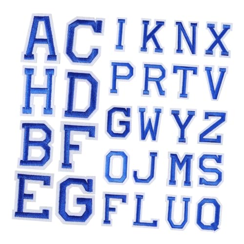 ARTIBETTER 26 Stück Teiliges Aufbügelbare Buchstaben Patches aus Polyester Bestickte Kleidung Flicken zum Nähen und Reparieren von Taschen Schuhen Jeans DIY Applikationen in Dunkelblau ARTIBETTER 26 Stück Teiliges Aufbügelbare Buchstaben Patches aus Polyester Bestickte Kleidung Flicken zum Nähen und Reparieren von Taschen Schuhen Jeans DIY Applikationen in Dunkelblau von Artibetter