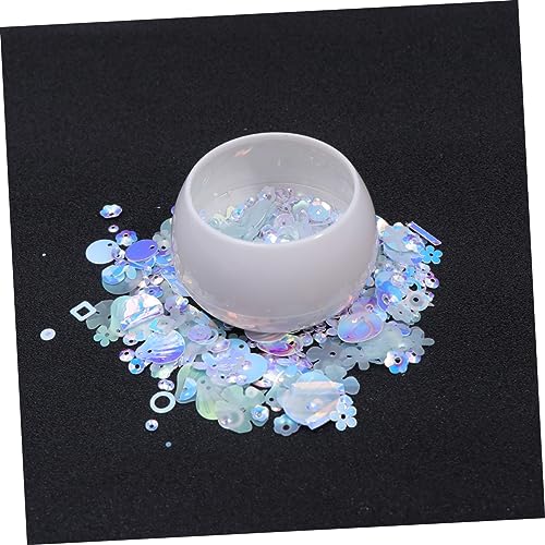 ARTIBETTER 2Er-Pack Bunte Pailletten und Perlenset für Diy Schmuck und Bastelarbeiten pro Packung Eisweiß Glasperlen und Abstandshaltern für Kreative Projekte von Artibetter