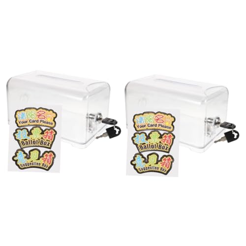 ARTIBETTER 2Er-Packung Spendenboxen für Fundraising Hochzeit sparen Spardosen begrüßen sperren Schlüssel durchsichtiges Fenster Postfach Briefpostbehälter Acryl ARTIBETTER 2Er-Packung Spendenboxen für Fundraising Hochzeit sparen Spardosen begrüßen sperren Schlüssel durchsichtiges Fenster Postfach Briefpostbehälter Acryl von Artibetter