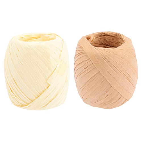 ARTIBETTER 2Rollen Raffia Band Und Langlebiges Geschenkband Papier Für DIY Projekte Verpackungen Und Lampenschirme ARTIBETTER 2Rollen Raffia Band Und Langlebiges Geschenkband Papier Für DIY Projekte Verpackungen Und Lampenschirme von Artibetter