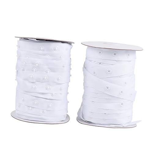 ARTIBETTER 2Rollen Unsichtbares Druckknopf Gurtband für Vorhänge und Steppdecken Weiß Abstand Sub Schnalle und Weibliche Schnalle ARTIBETTER 2Rollen Unsichtbares Druckknopf Gurtband für Vorhänge und Steppdecken Weiß Abstand Sub Schnalle und Weibliche Schnalle von Artibetter
