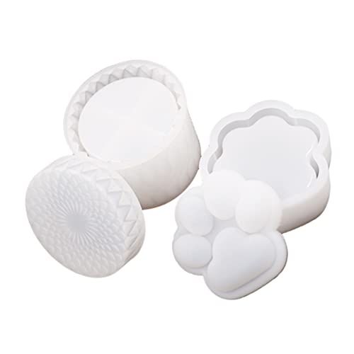ARTIBETTER 2Sätze DIY Katzenpfoten Silikonform Teilig Flexible Gießform für Schmuckaufbewahrung Transparente Epoxidharz Formen Einfach zu Handhaben für Bastelprojekte von Artibetter
